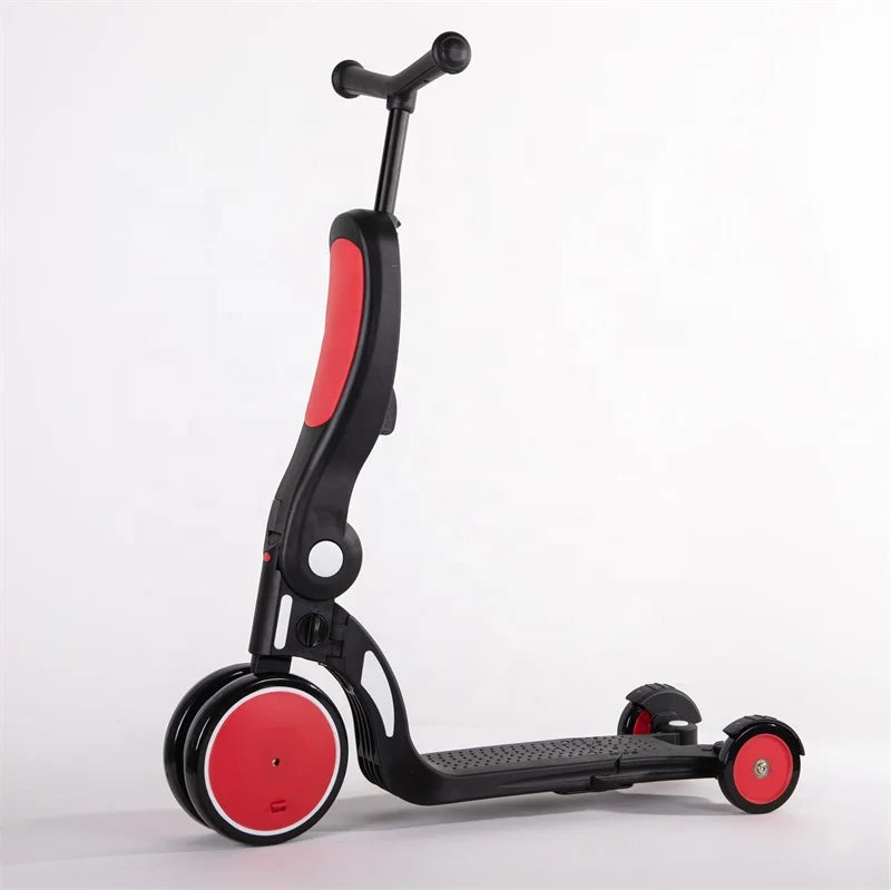 Scooters de 3 ruedas plegable 5 en 1 para niños.