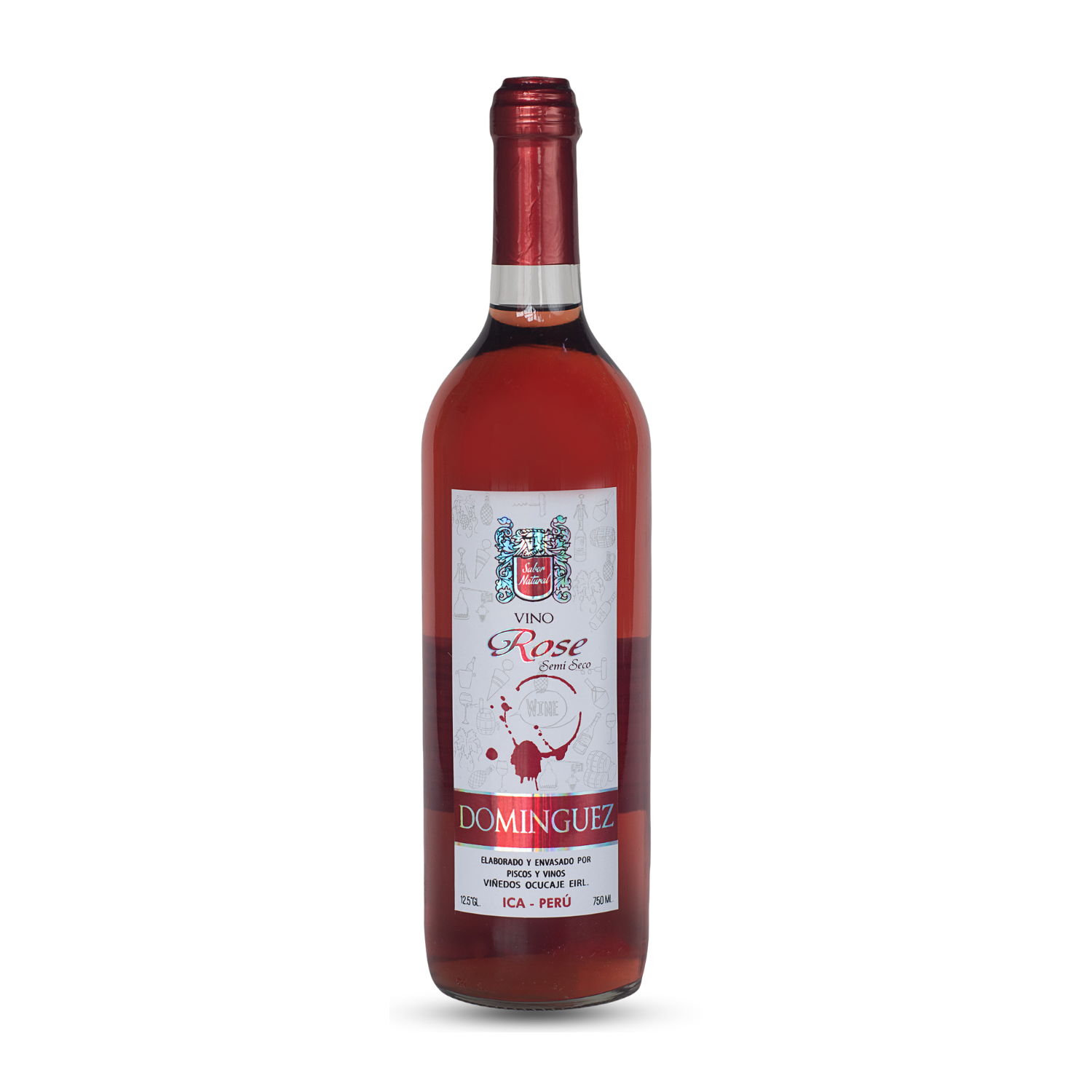 Vino Rosé botella de 750 ml.